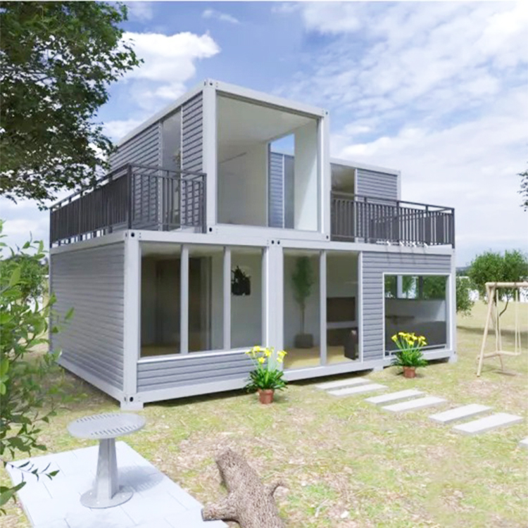 Flat modern container home